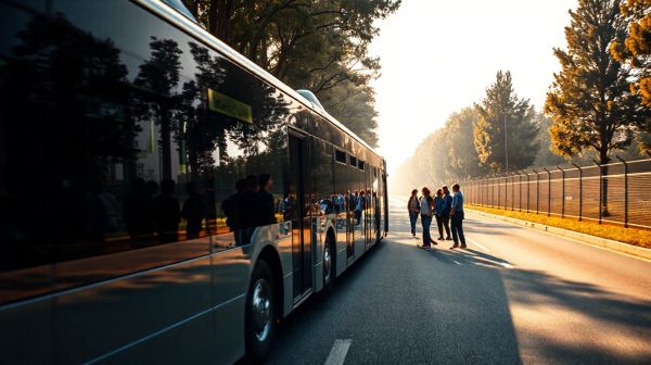 Réservez un bus avec chauffeur pour un transport de groupe moderne