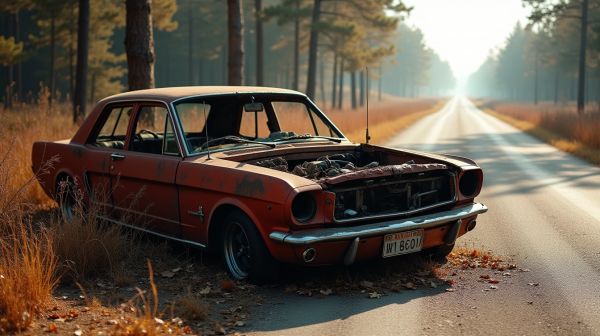 Se débarrasser facilement d'une épave de véhicule accidenté